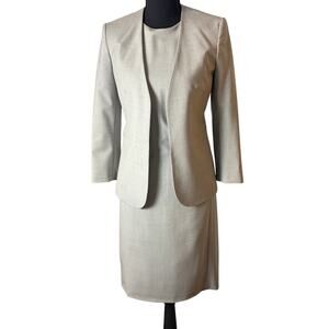Theory Eano Wool Sheath Dress Linprayia Blazer Set Size 2 Minimalist suit Luxury